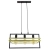 Lampa wisząca metalowa czarno-złota 3-punktowa 4113/3 z serii NOLAN - Lampy Elem